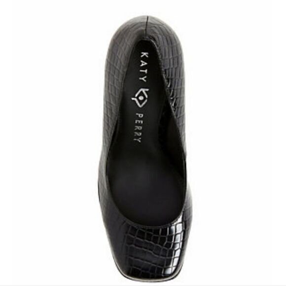 Katy Perry Collections Black Croc Heels - Picture 3 of 5